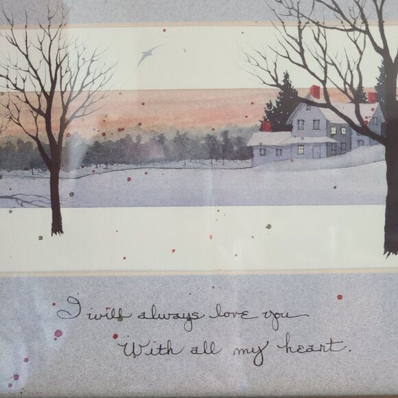 D. Morgan Mom and Dad Farmhouse Signed Framed Print Vintage Parent Tribute Gift - Picture 4 of 10